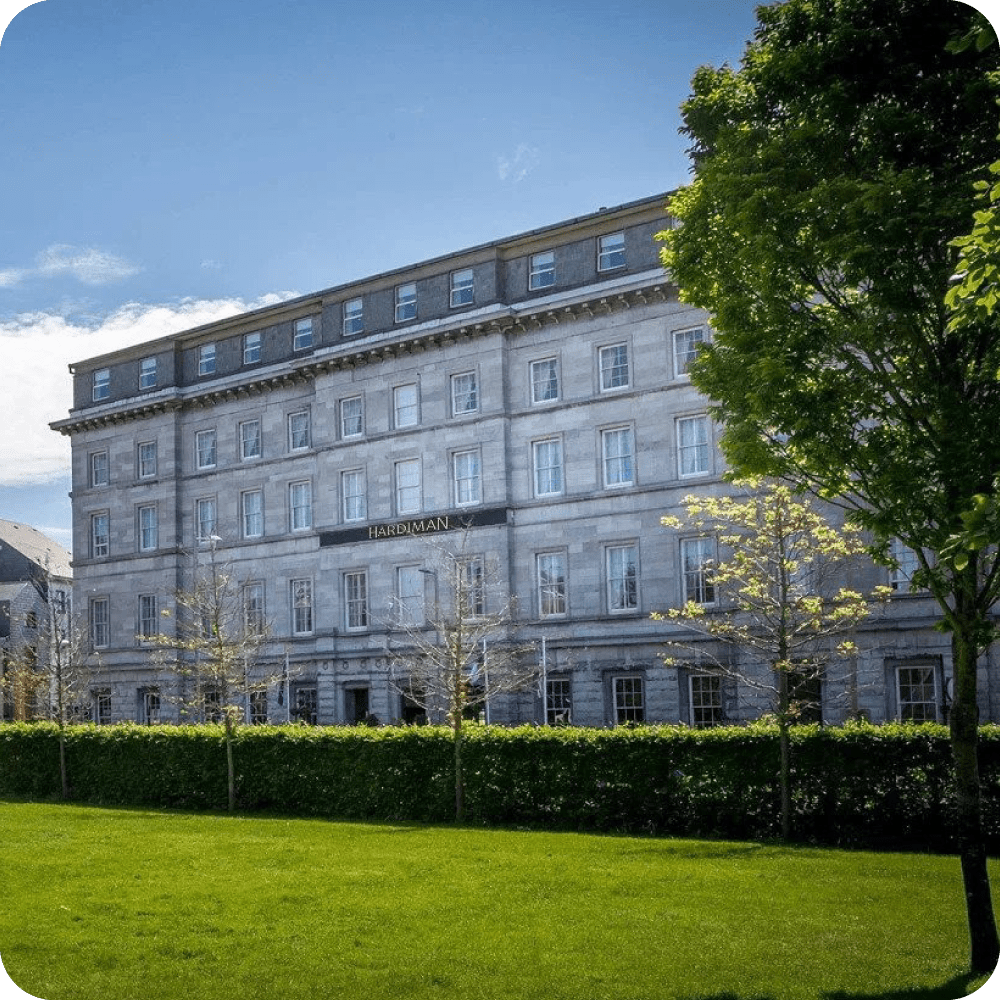 Front entrance of hotel